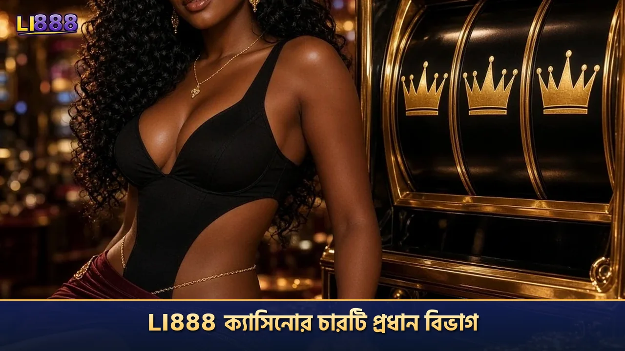 li888 ক্যাসিনোর চারটি প্রধান বিভাগ